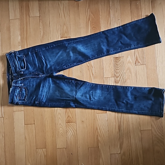 AE High Rise Skinny Kick Jeans - 2 XSHORT - Picture 1 of 5